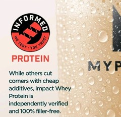 MyProtein Impact Whey Protein Powder Vanilla 2.2 lbs. BB 06/2026