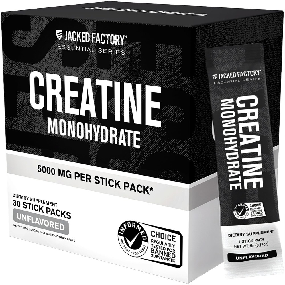 Creatine Monohydrate Stick Packs 150g – 5g Daily Creatine Supplement for Men …