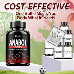 2PC Anabol Hardcore Advanced Bodybuilding Supplement | 60 Capsules | for Energy