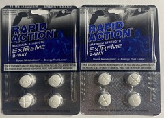 Rapid Action Extreme 2 Way Energy Metabolism 2 packs 8 pills FREE SHIP