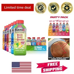Unique Electrolyte Blend – Zero Sugar Sports Hydration Drink, 12 x 21.3 Fl oz