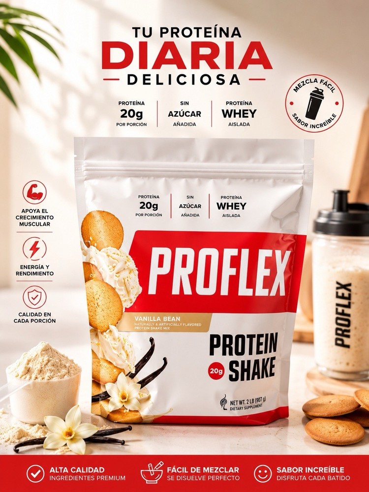 Melaleuca Proflex Protein Shake 21.69 oz Vanilla Bean 20g Protein 02/28 Exp.