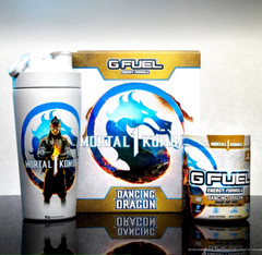 G Fuel Mortal Kombat 1 Liu Kang Dancing Dragon Collector’s Box Metal Shaker Cup