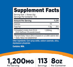 CLA (Conjugated Linoleic Acid) 8Oz (227G) Powder – Gluten Free, GMO Free CLA Sup