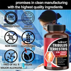 TRIBULUS TERRESTRIS ULTRA STRENGTH caps*Increase energy&stamina,muscle strength