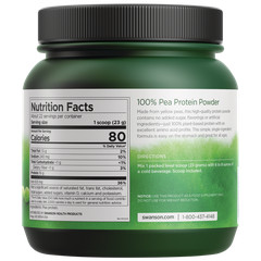 Swanson 100% Pure Pea Protein 1.1 lb Powder