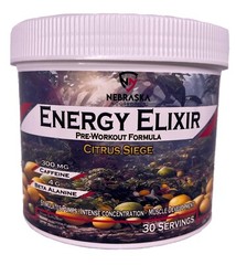 Energy Elixir Pre Workout – Nebraska Nootropics – *STIMULATES PUMPS* 2 FLAVORS