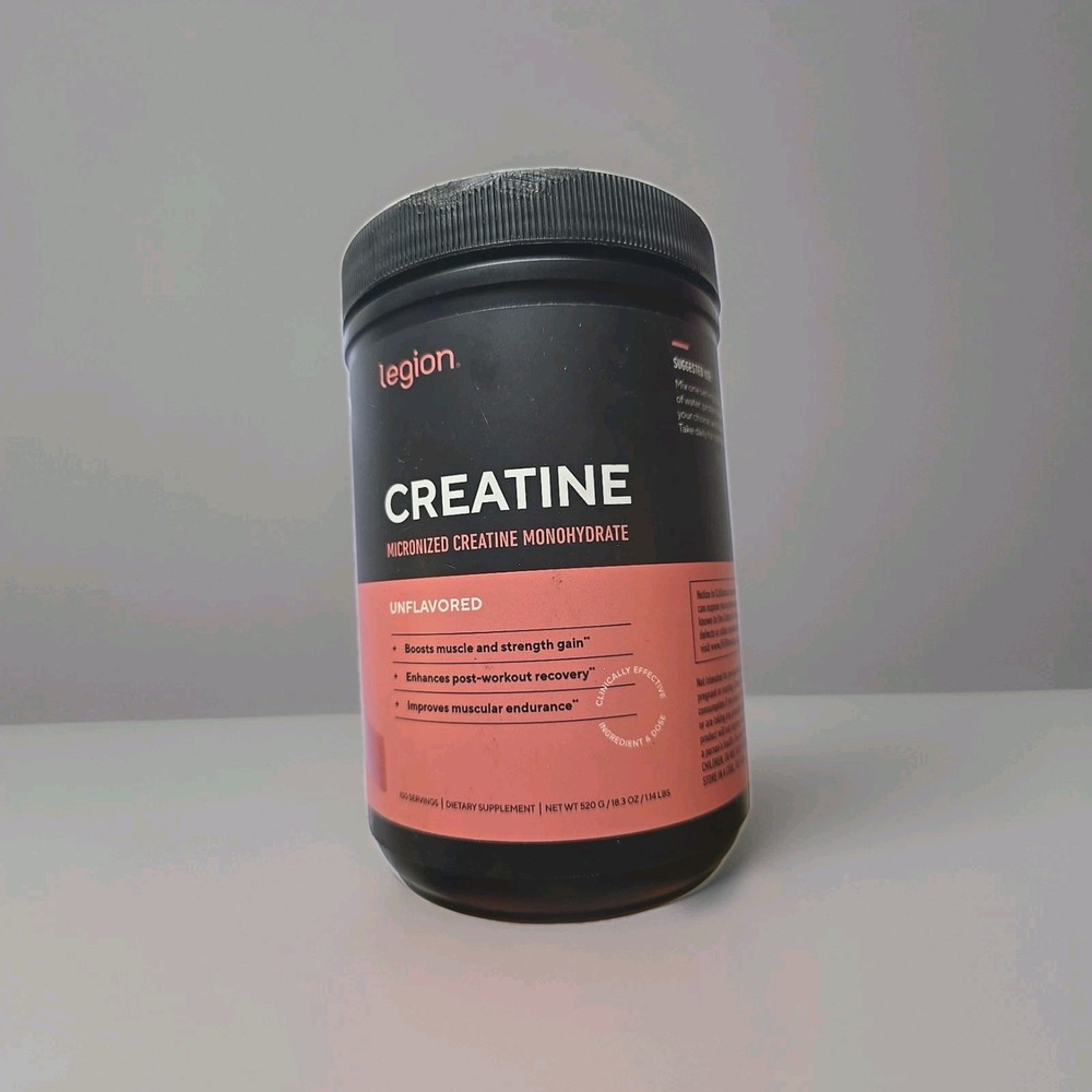 LEGION Micronized Creatine Monohydrate Supplement – Clean Creatine Powder