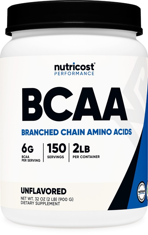 Nutricost BCAA Powder (Unflavored) 150 Servings – Branched Chain Amino Acids