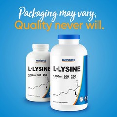 Nutricost L-Lysine 1000mg Per Serving, 250 Servings, 500 Count (Pack of 1)