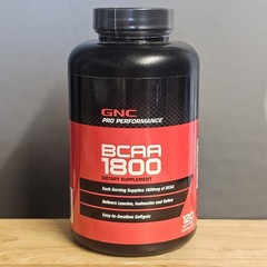 GNC – Pro Performance BCAA 1800mg, 120 Capsules (20 Days Supply), EXP 11/26