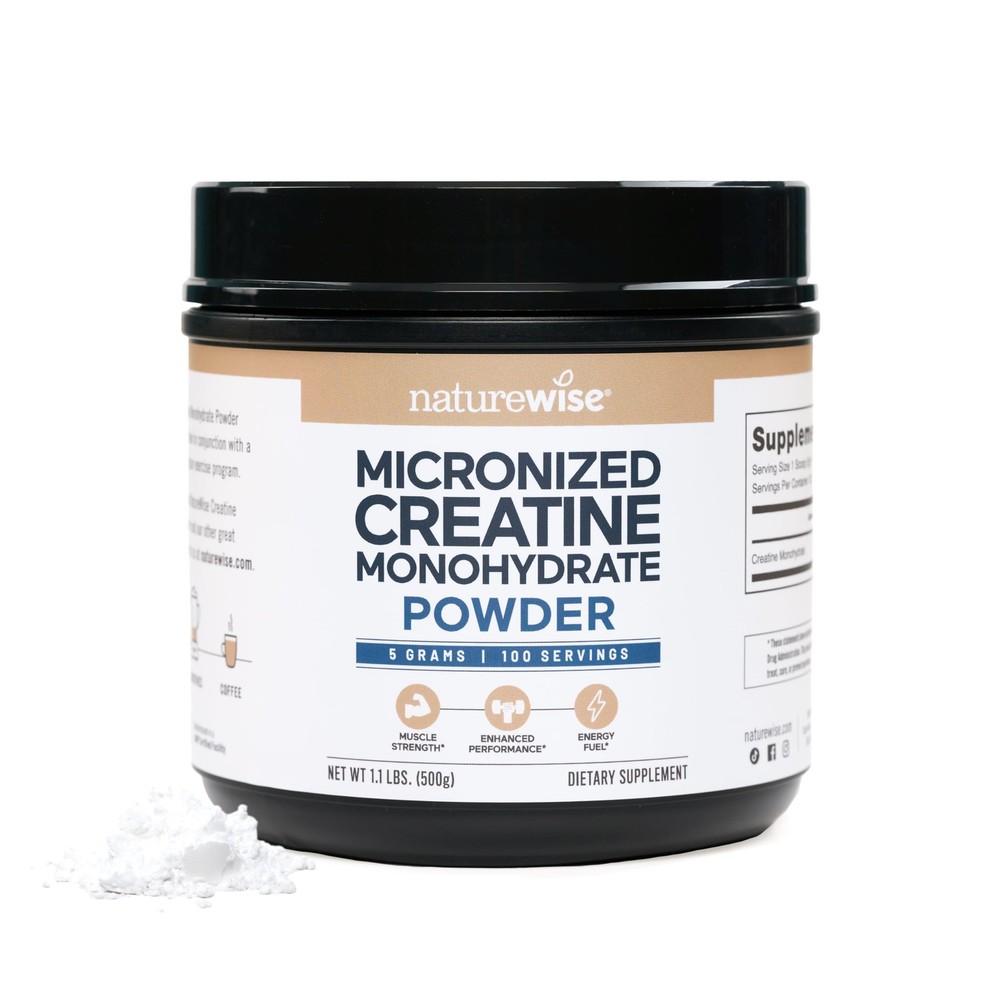 Micronized Creatine Monohydrate Powder, 5000mg (5g) Per Serving – Creatine fo…