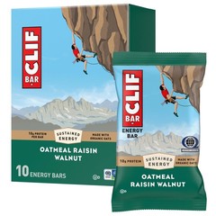 CLIF BAR – Energy Protein Bars – 10 Count (Pack of 1), Oatmeal Raisin Walnut