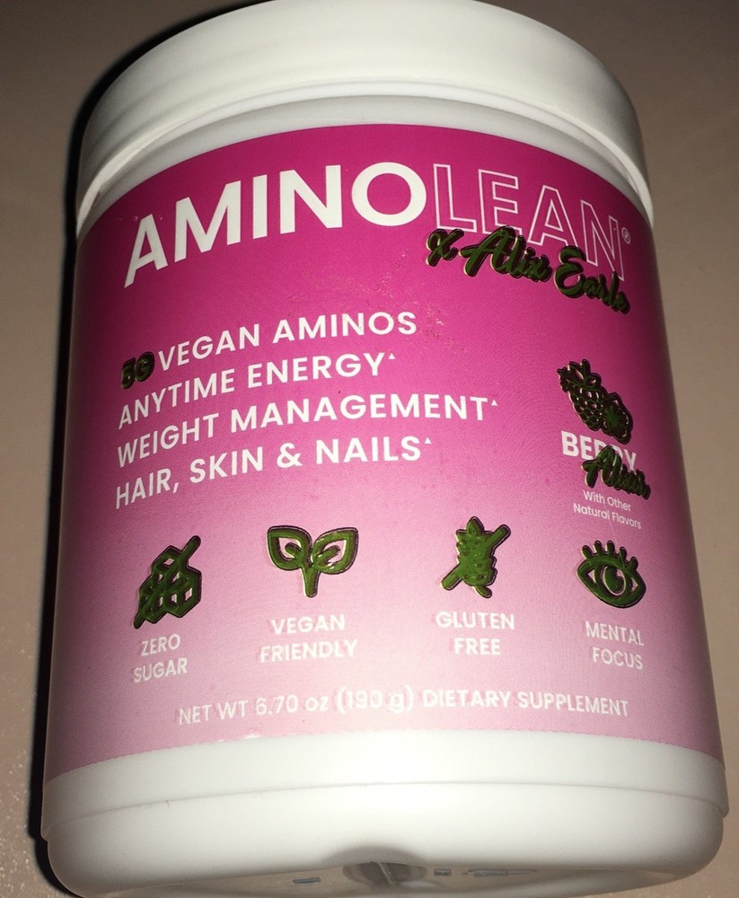 RSP Amino Lean Alix Earle Berry Alixir Energy Pre Workout Powder 6.7oz Hair Nail
