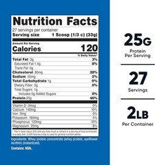 Pure Whey Protein Concentrate 2LB – Gluten Free, Non-GMO & Unflavored Delight
