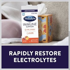 36 Pedialyte with Immune Support On-The-Go Electrolytes Fruit Punch 100% B12 + C