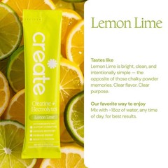 Create Wellness Creatine + Electrolytes Mix Monohydrate Stick Packs NSF 12ct