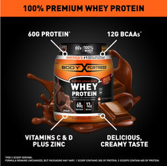 100% Whey Protein Powder Chocolate 1.78 lb Immune Support
