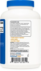 Nutricost Caffeine Pills 100mg, 500 Capsules