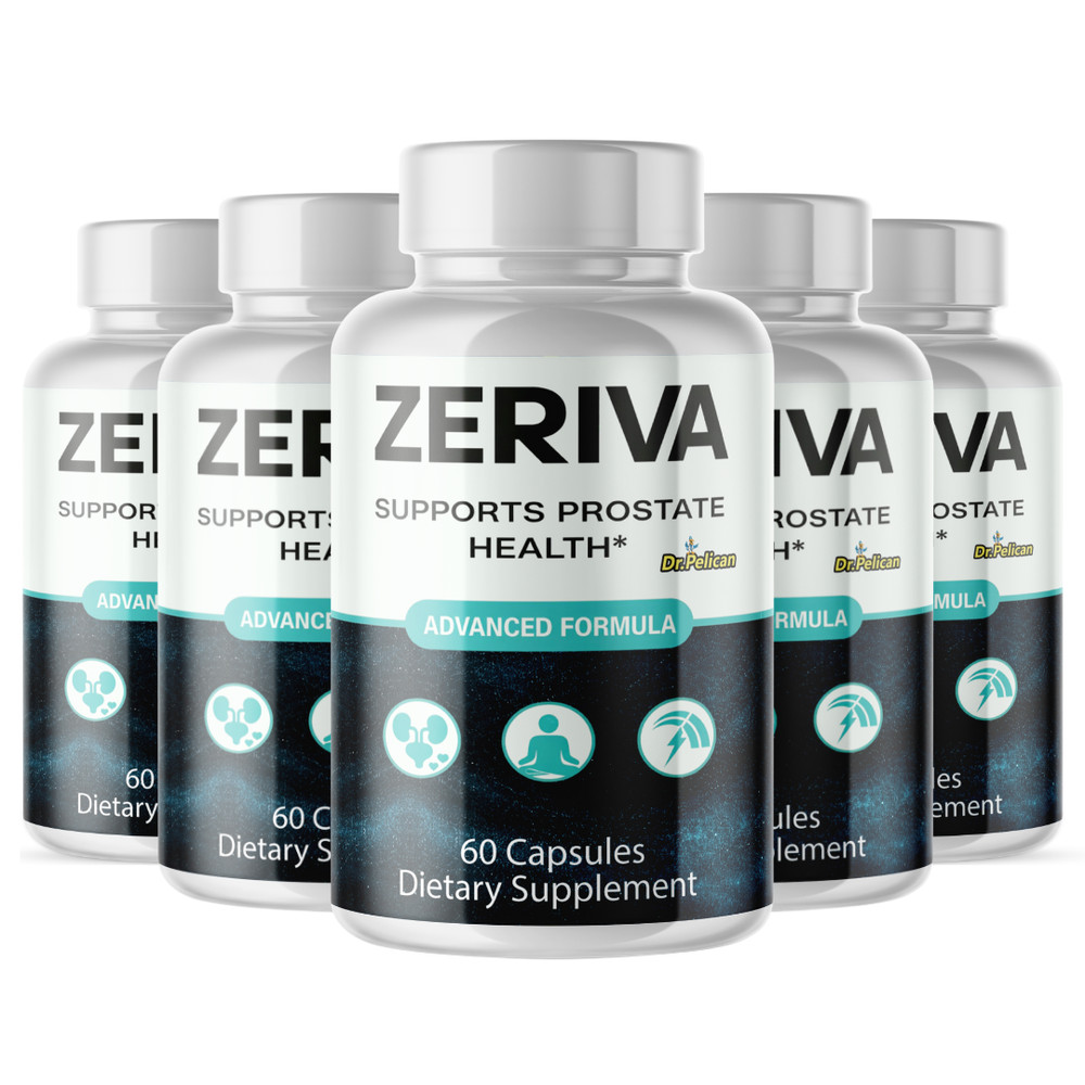Zeriva- Prostate Support- 5 Bottles- 300 Capsules
