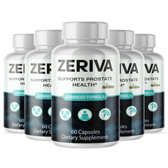 Zeriva- Prostate Support- 5 Bottles- 300 Capsules