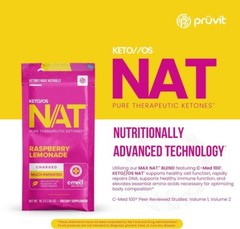 PRUVIT Keto OS NAT Raspberry Lemonade Charged 20 Pack New Free Shipping