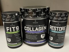 restore sascha fitness Fit 9 Kit con Restore y Collagen chocolate