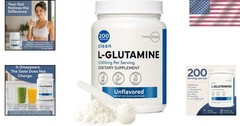 200 Servings L Glutamine 5000mg – & Gluten-Free
