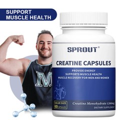 Creatine Monohydrate 60 Capsules – 1200 mg Per Serving