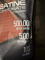Creatine Monohydrate Powder 100 Servings Unflavored EXP 10/27 NEW