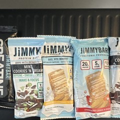 JIMMY! Protein Bar Cookies ‘n Cream Gluten-Free 58g (2.05oz) Fitness 6 PACK