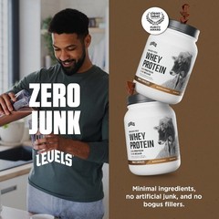 Grass Fed Whey Protein Powder Double Chocolate 24G Protein No Artificials 1.48LB