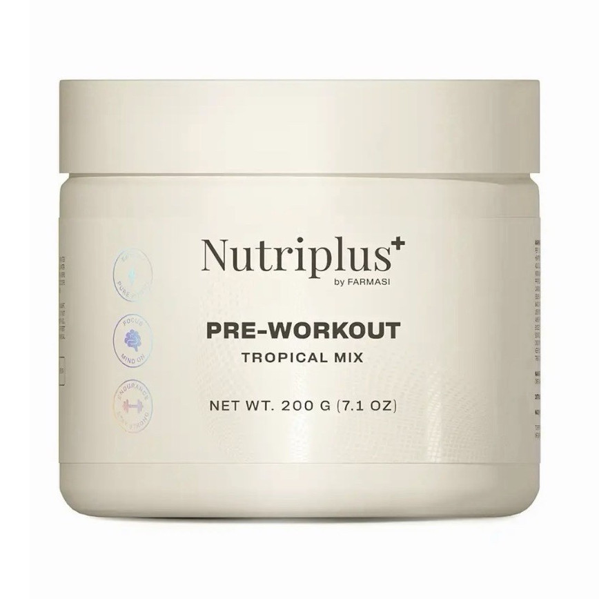 Nutriplus Pre-Workout Powder Tropical Mix 7.1 oz Endurance Energy