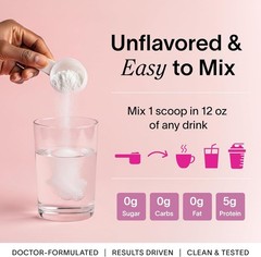 5g Creatine Monohydrate Beauty Supplement for Women + 5g Collagen & Pearl Powder