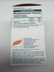 Himalaya Organics Highly Absorbable Magnesium Glycinate Support Overall 120 cap