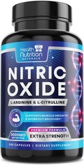 Extra Strength Nitric Oxide Booster – 3X Strength L-Arginine AKG & Citrulline Ma