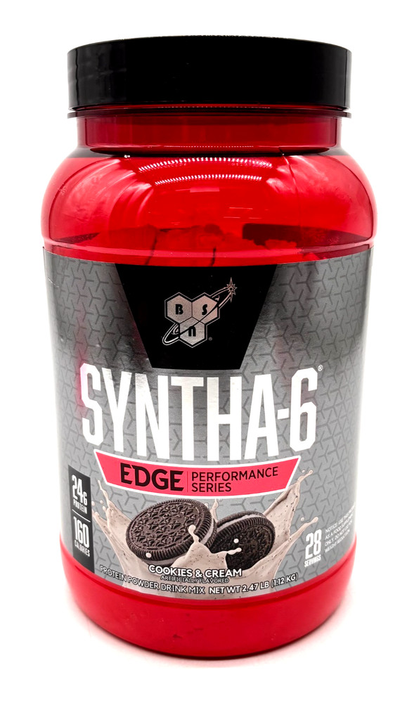 Bsn Syntha6 Edge Protein Powder 2.38 Lbs 28 Serv Cookies N Cream Best By 5/20