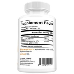 1000mg Supplement 500mg Ajuga Turkestanica Per Serving Increase Stamina Capsules