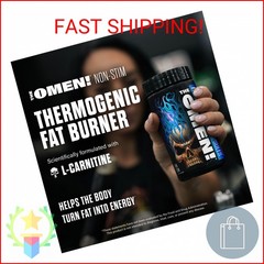 JNX SPORTS The Omen! Non‑Stimulant Thermogenic Fat Burner for Men & Women | Weig