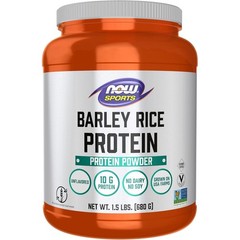 NOW Sports Barley Rice Protein Powder,10 Grams Protein per Serving,1.5 Pounds