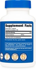 Nutricost Caffeine 200mg Pills, 120 Capsules, 120 Servings