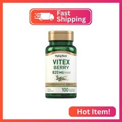 Piping Rock Vitex Chasteberry | 100 Capsules | Supplement for Women | Fruit Extr