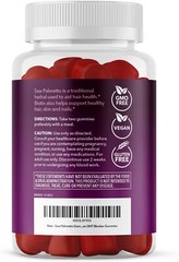 Saw Palmetto for Women + 2500 mcg Biotin Gummies DHT Blocker & Biotin Gummies 60