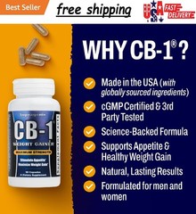 Supragenix CB-1 Weight Gainer Pills (90 Count) | Weight Gain Support for Women &
