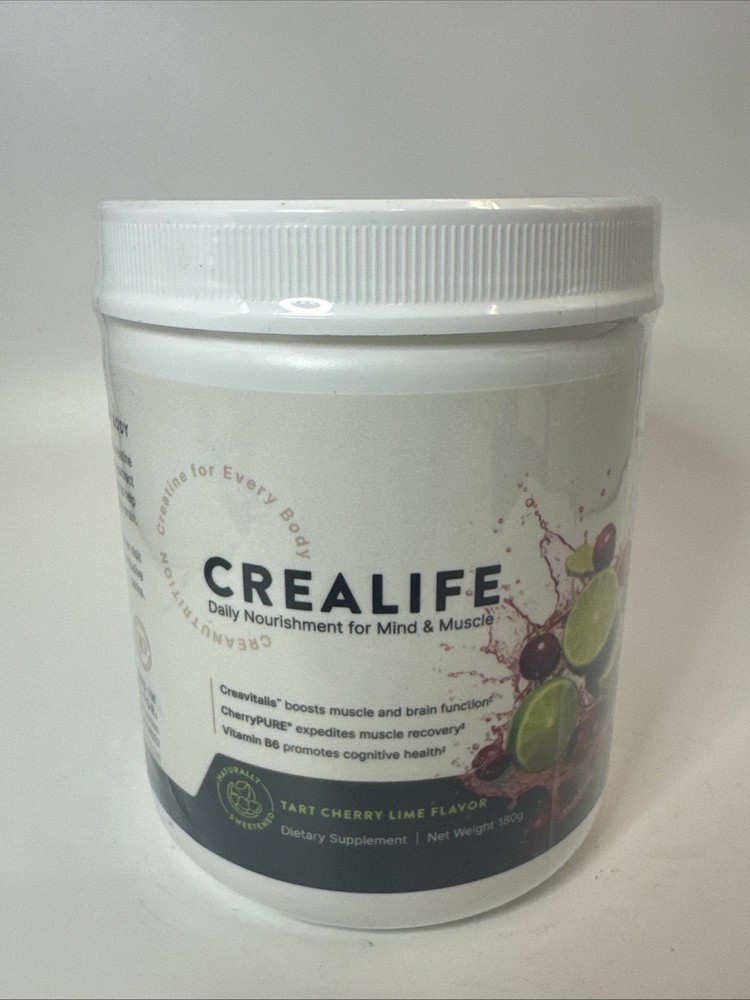 CreaLife – German Micronized Creatine + USA Tart Cherry + Vitamin B6 12/2026