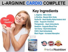 Two Pack Cardio Complete Nitric Oxide Booster 180 Caps Multi-Ingredient Formula!
