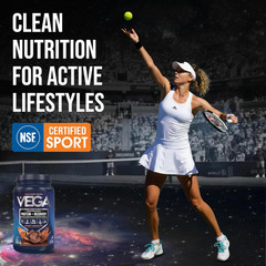 Vega Protein + Recovery, Chocolate – 30G Vegan Protein, Dairy & Gluten Free, Pro