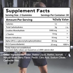 Creatine Monohydrate 5000 mg Promotes muscle growth and recovery