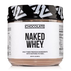 NAKED Chocolate Whey 1LB – All Natural Grass Fed 1 Pound (Pack of 1)