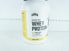 LEVELS GRASS FED WHEY PROTEIN POWDER, 24G OF PROTEIN, VANILLA BEAN 2 LB EXP:6/28